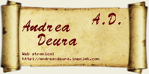 Andrea Deura vizit kartica